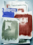 Gum bichromate prints made by Norma Thallon at Hospitalfield House