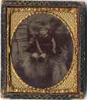 Tintype Photo of Young Girl  -  framed