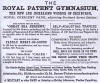 Advert for the Royal Patent Gymnasium, Edinburgh  -  1867