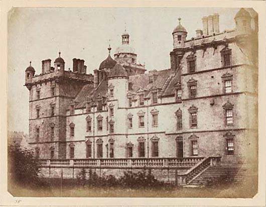 Photograph from Edinburgh Calotype Album  -  Volume 2, Page 26  -  George Heriot's Hospital