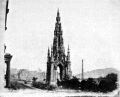 Scott Monument  -  from Edinburgh Calotype Club Album