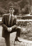 Edinburgh Fashions  -  Frank Ferri in Princes Street Gardens, 1961