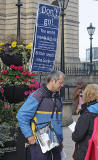 Photos taken in Edinburgh on the two days leading up to the Scottish Referendum Vote on 18 September 2014  -  Outside Register House at the East End of Princes Street