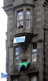 Photos taken in Edinburgh on voting day in the  Scottish Indepemdence Referendum on 18 September 2014  -  The Royal Mile