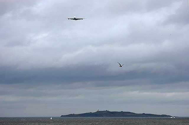 Airbus A380 -  photographed from Silverknowes Promenade - September 5, 2009