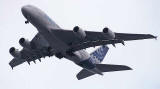 Airbus A380 -  photographed from Silverknowes Promenade - September 5, 2009