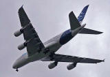 Airbus A380 - photographed from Silverknowes Promenade - September 2009