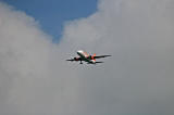 Airbus A319-111 above the Firth of Forth between Granton and Cramond, approaching Edinburgh Airport, on easyJet flight EZY6906 Geneva to Edinburgh, August 24, 2009