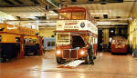 Routemaster under inspecton at Seafield Works