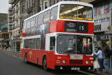 Route 15 bus in Princes Street  -  November 2005