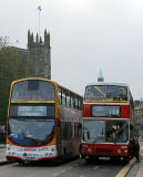 Route 3 and 17A  buses in Princes Street  -  November 2005