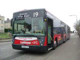 Articulated Bus on Route 19 in Edinburgh  -  2005