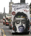 Route 17 and several other buses in Princes Street  -  November 2005