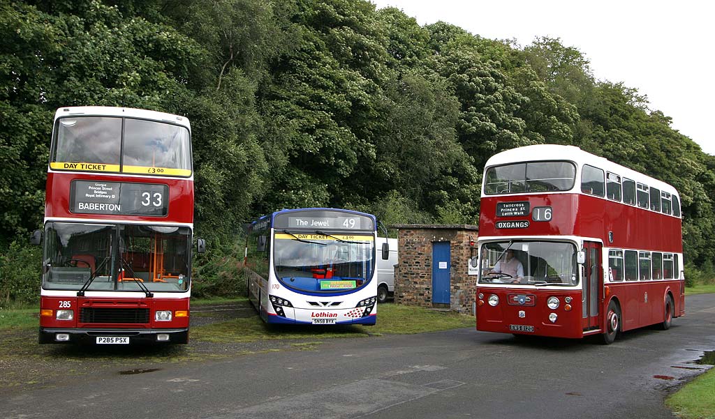 LRT Buses at Lathalmond Vintage Bus Museum, August 2009