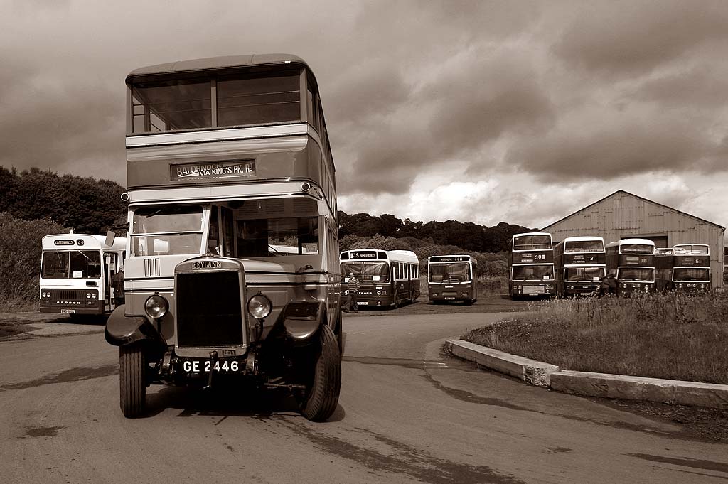 LRT Buses at Lathalmond Vintage Bus Museum, August 2009