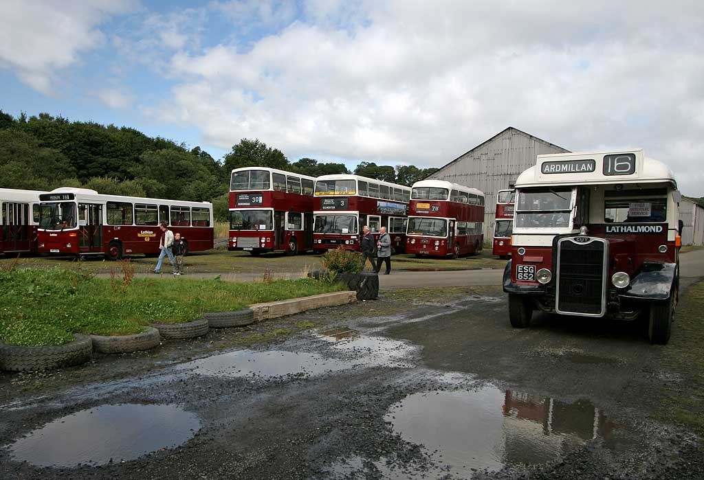 LRT Buses at Lathalmond Vintage Bus Museum, August 2009