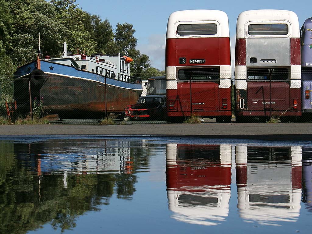 LRT Buses at Lathalmond Vintage Bus Museum, August 2009