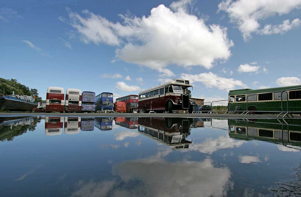 LRT Buses at Lathalmond Vintage Bus Museum, August 2009