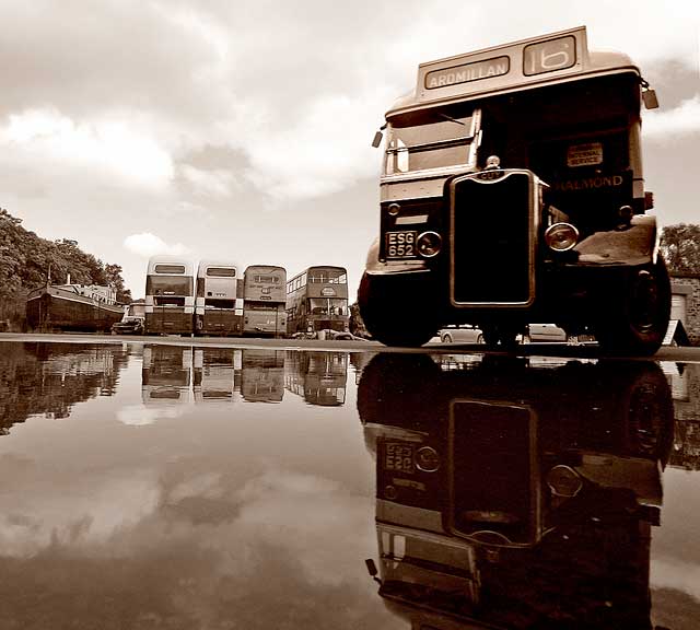 LRT Buses at Lathalmond Vintage Bus Museum, August 2009