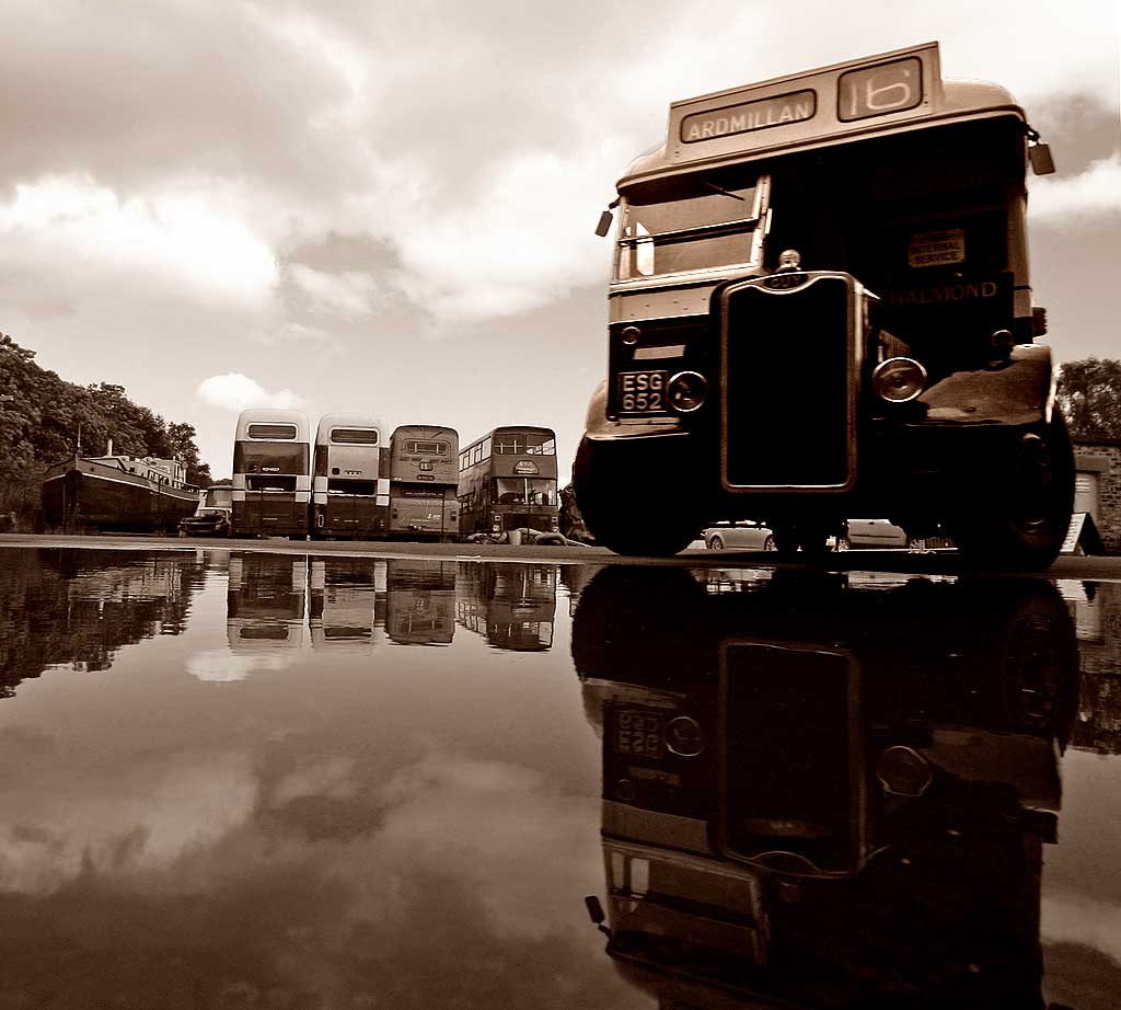 LRT Buses at Lathalmond Vintage Bus Museum, August 2009