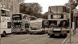 Buses at North St David Street  -  July 2009