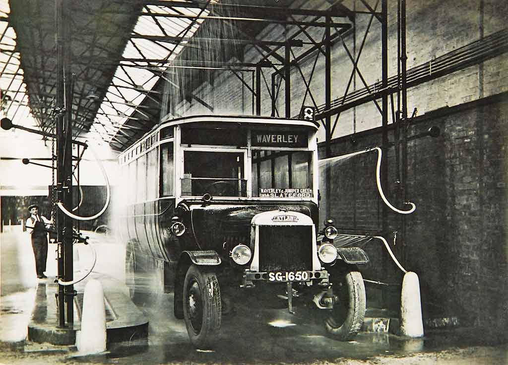 Annandale Street Depot -  Washing the bus