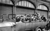 A Charabanc at Newhaven Fishmarket  -  Some time before 1928