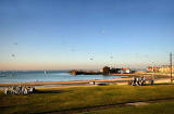 Open-top bus excursion to North Berwick - arriving in North Berwick