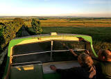 Open-top bus excursion to North Berwick - Heading south towards Congalton, about 3 miles south of North Berwick