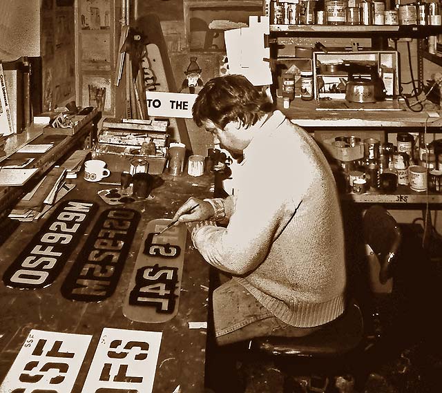 Lothian Regional Transport   -  John Dickson signwriting at Seafield Works