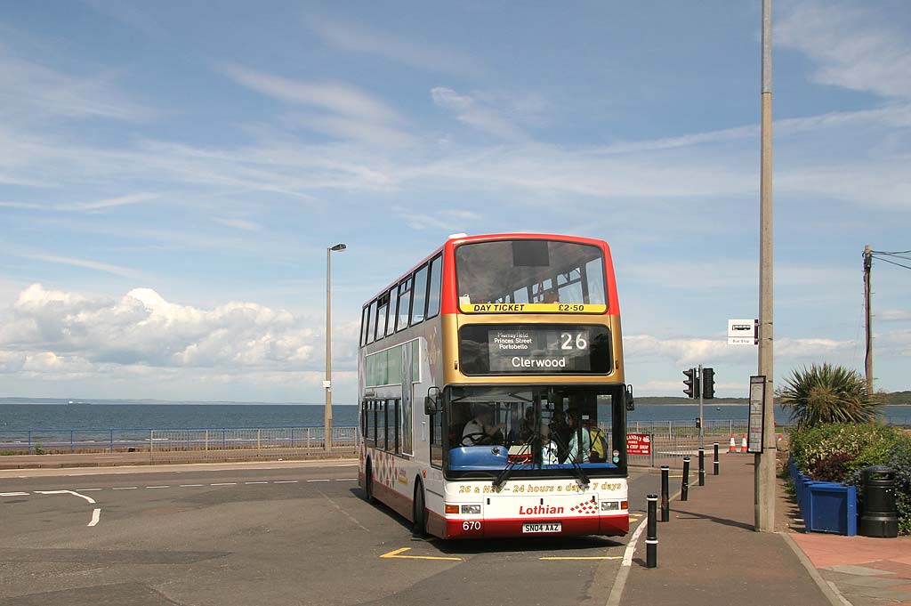 Lothian Buses  -  Terminus  - Port Seton  -  Route 26