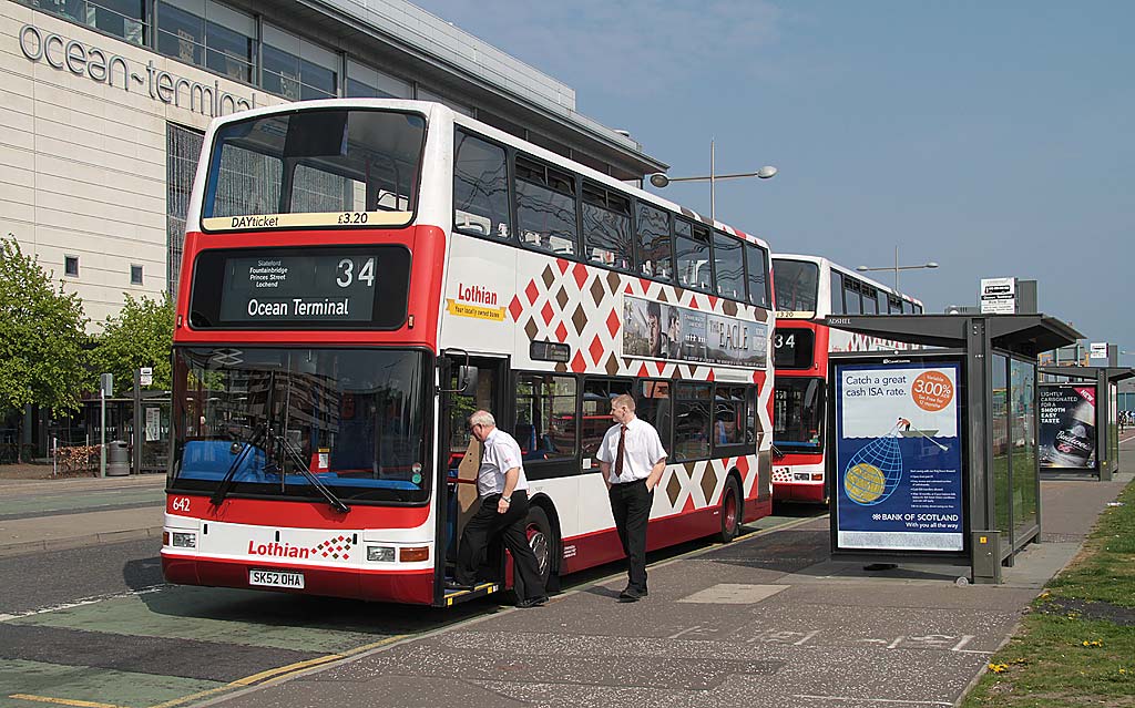 Lothian Buses  -  Terminus  - Ocean Terminal  -  Route 34