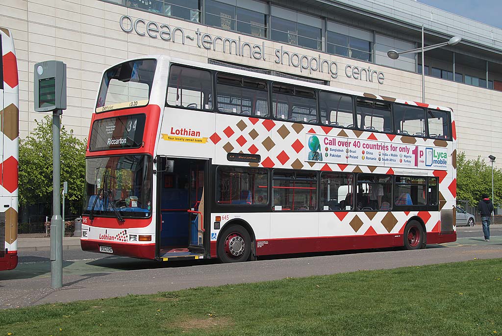 Lothian Buses  -  Terminus  - Ocean Terminal  -  Route 34