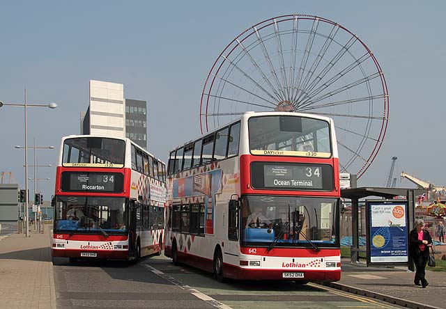 Lothian Buses  -  Terminus  - Ocean Terminal  -  Route 34