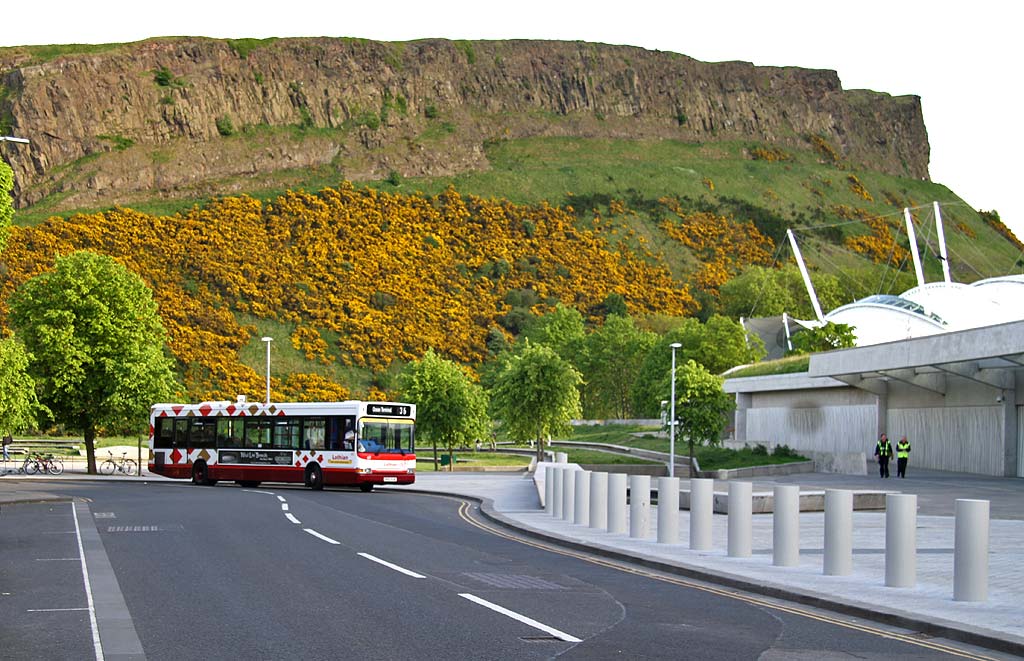 Lothian Buses  -  Terminus  - The Scottish Parliament & Holyrood  -  Route 36