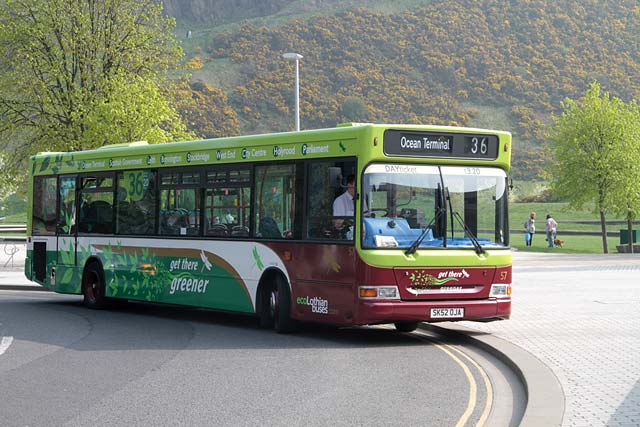 Lothian Buses  -  Terminus  - The Scottish Parliament & Holyrood  -  Route 36