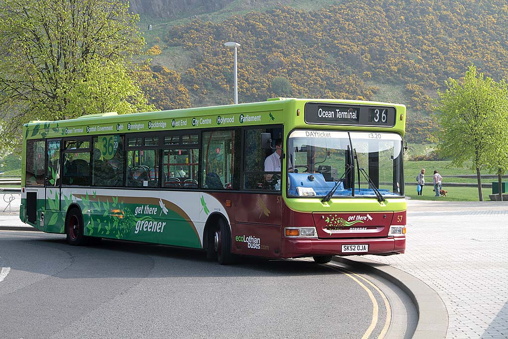 Lothian Buses  -  Terminus  - The Scottish Parliament & Holyrood  -  Route 36