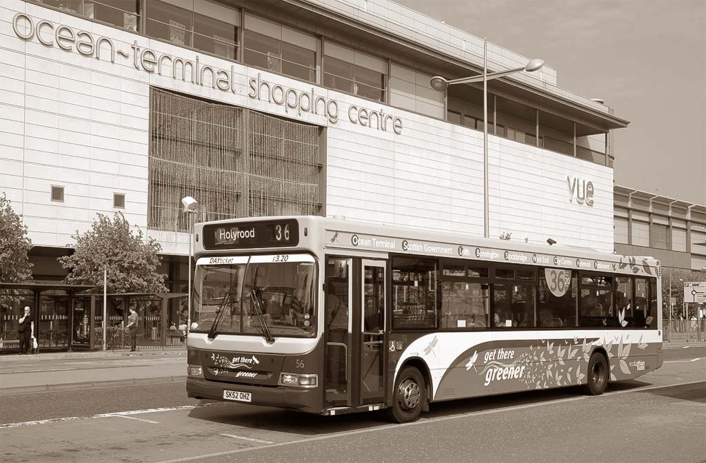 Lothian Buses  -  Terminus  - Ocean Terminal  -  Route 36