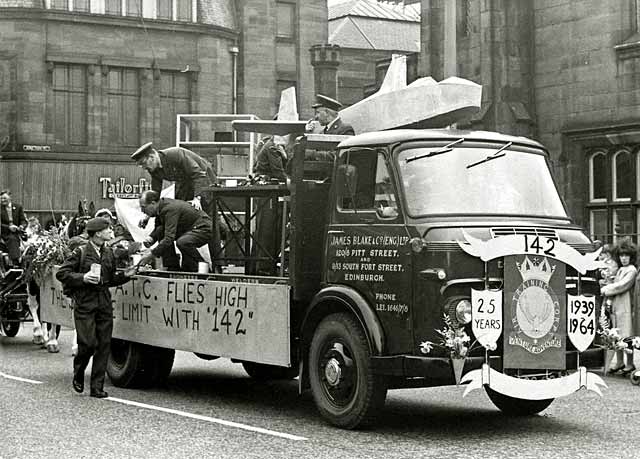 One of the lorries in the Leith Carnival, 1964