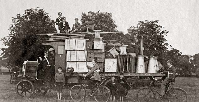 Boys Brigade, 1st Leith Company  -  Ready for the journey back from camp