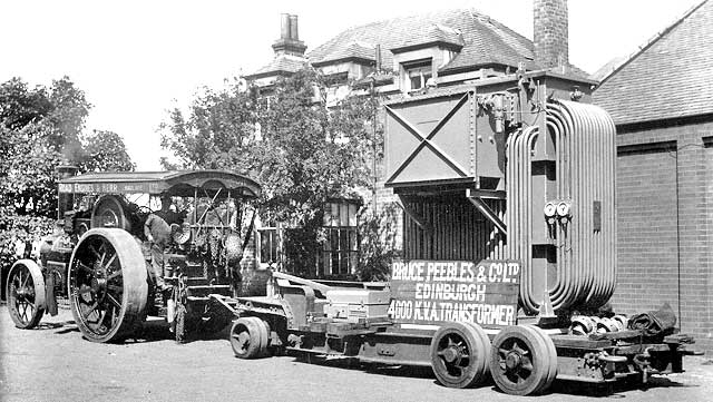 Transformer delivery from Bruce Peebles, Edinburgh