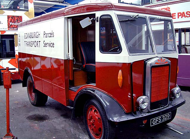 Albion Chassis - rebodied at Lothian Buses' works, Seafield, Edinburgh ,in the style of an old Edinburgh Parcels Van