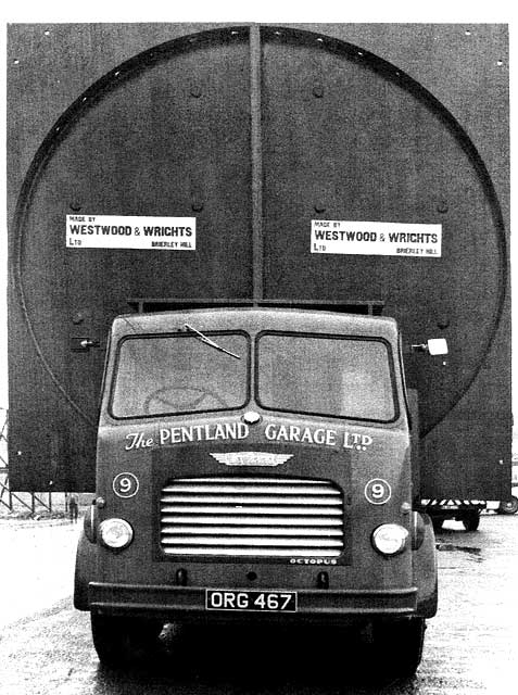 Pentland Garage Lorry with a large load