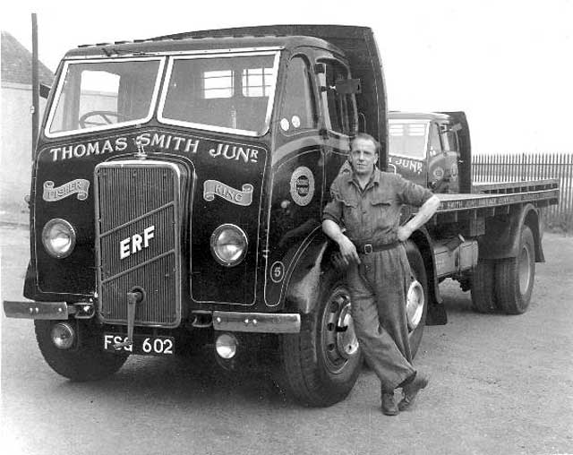 An ERF lorry bellonging to Thomas Smith Junr at Newhaven