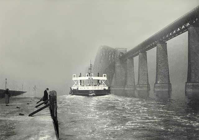 A ferry  -  probably 'Mary Queen of Scots'  -   at South Queensferry