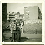 Wally (Jimmy Hume) and John Tait with Ginger