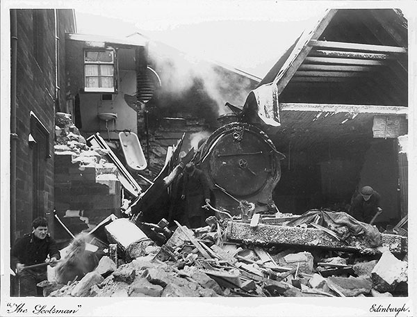 Railway Accident at Musselburgh, 1941