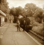 Loco No 47163 at Colinton Station on 19 June 1958