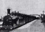 Caledonian Railway train at Davidson's Mains Station