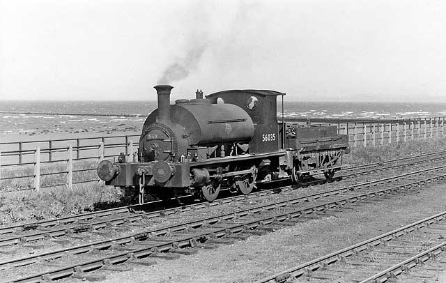 Marine Parade, Seafield Road  -  loco no. 56035